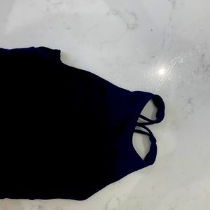 Black rubbed lululemon sports bra size 2